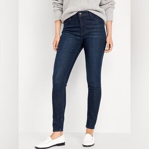 Old Navy Women's Dark Indigo Rockstar Skinny Jeans